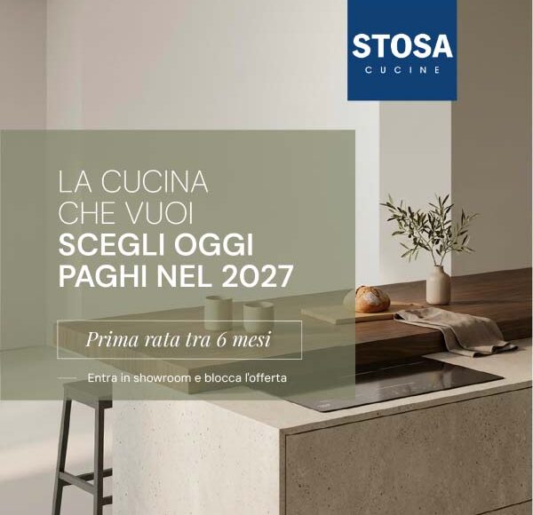 La cucina che vuoi. La scegli oggi, la paghi nel 2027